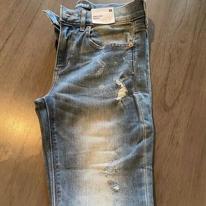 Express Barely Boot, Mid-rise Jeans